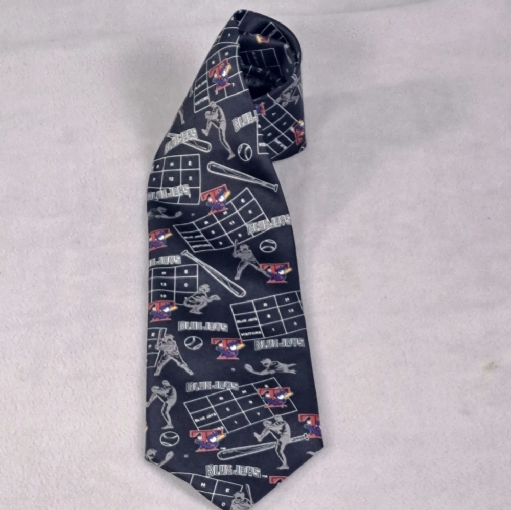 Toronto Blue Jays 2003 Father's Day MLB Neck Tie SGA Old Logo 4x58" Preowned